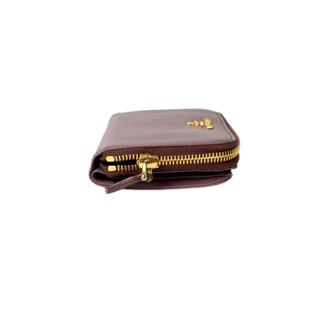 Prada Saffiano Wallet Zip pass case