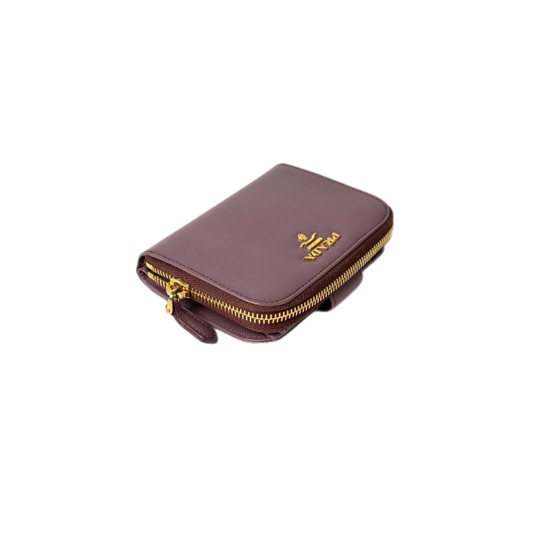 Prada Saffiano Wallet Zip pass case