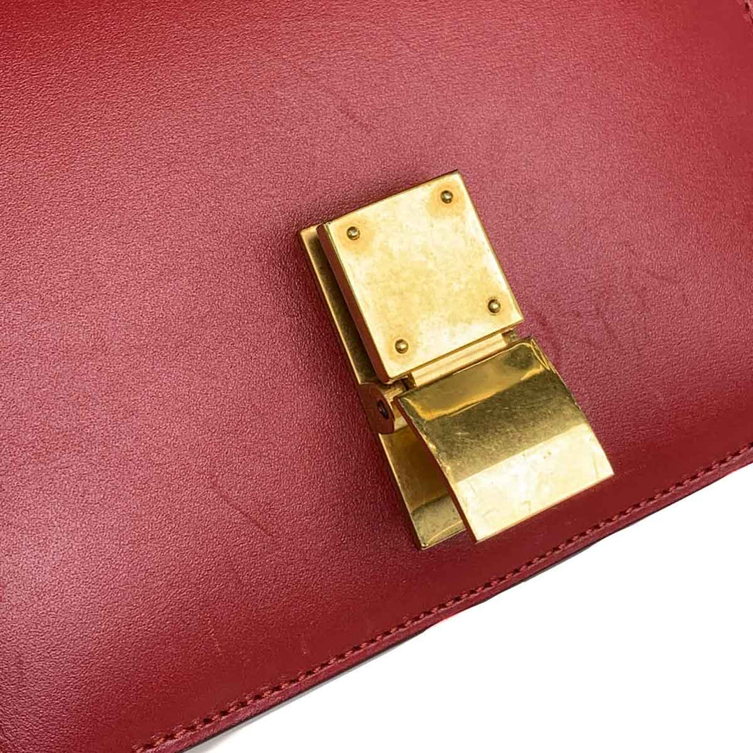 Celine Small Classic Box Red