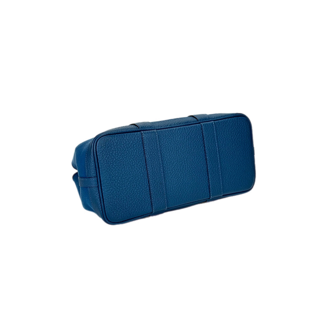 Hermes Garden Party Bag 30cm Canvas Blue
