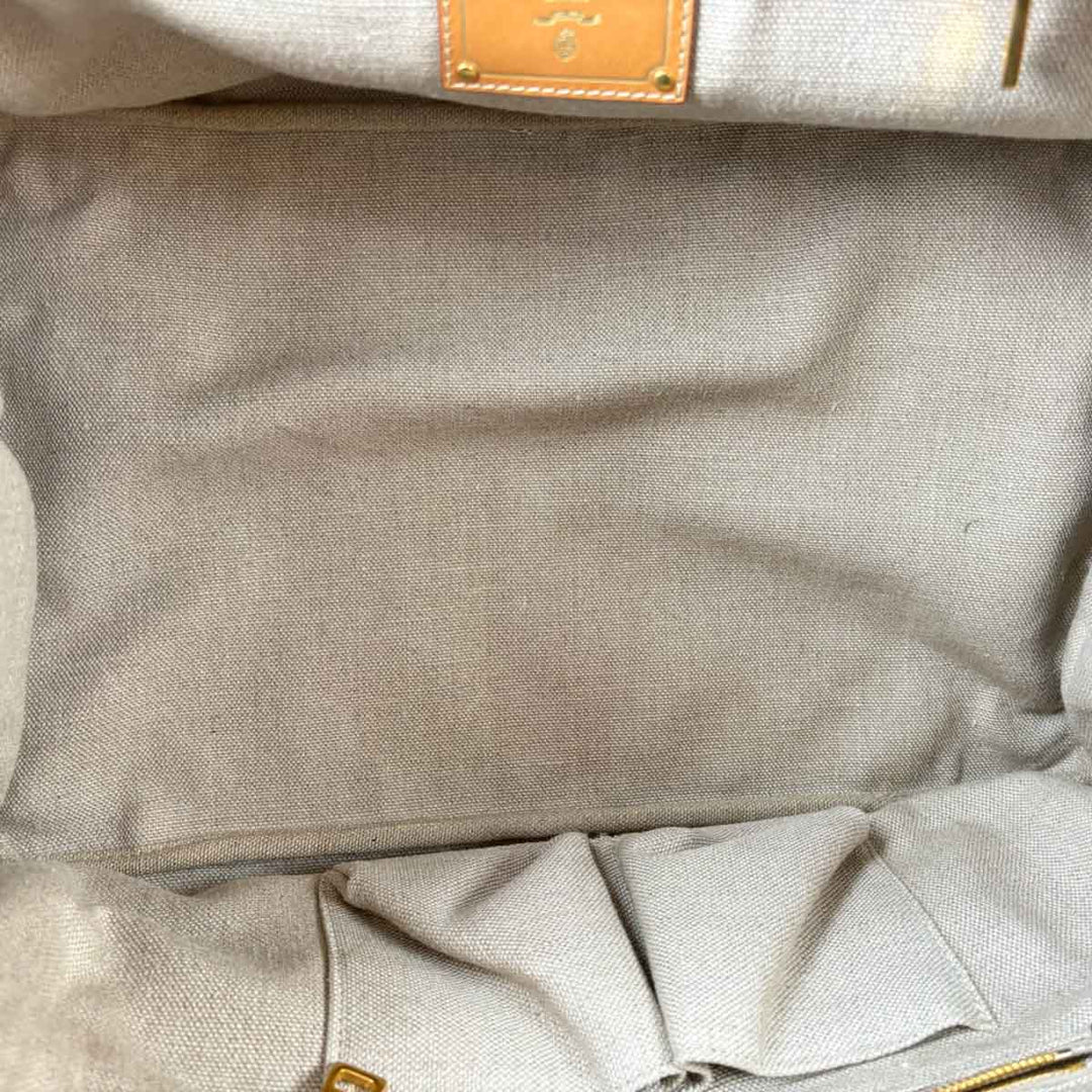 Prada Canvas Tote Bag Pink Burgandy