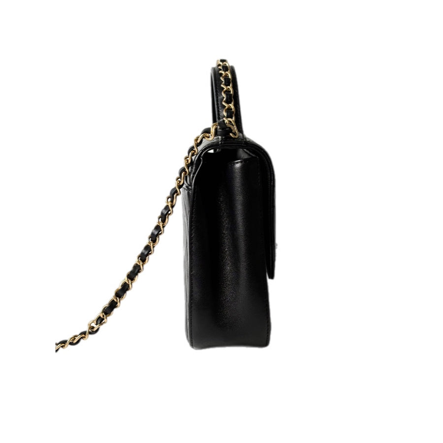 Chanel 19 Black Handle Chain Bag