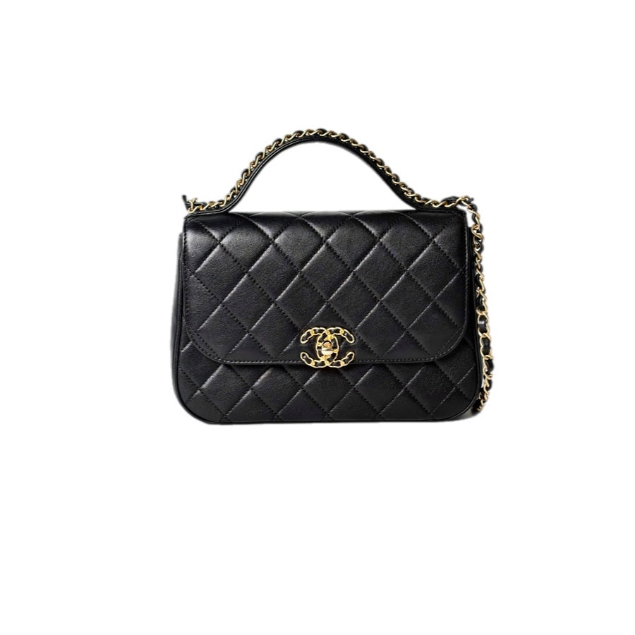 Chanel 19 Black Handle Chain Bag