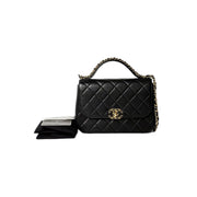 Chanel 19 Black Handle Chain Bag