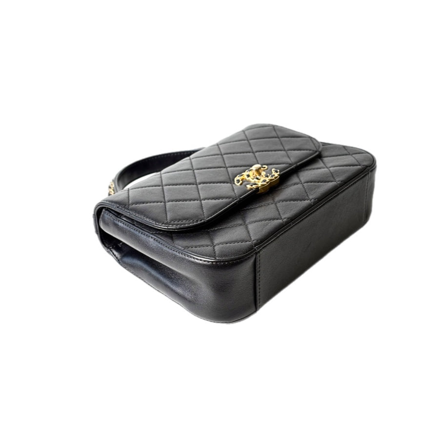 Chanel 19 Black Handle Chain Bag