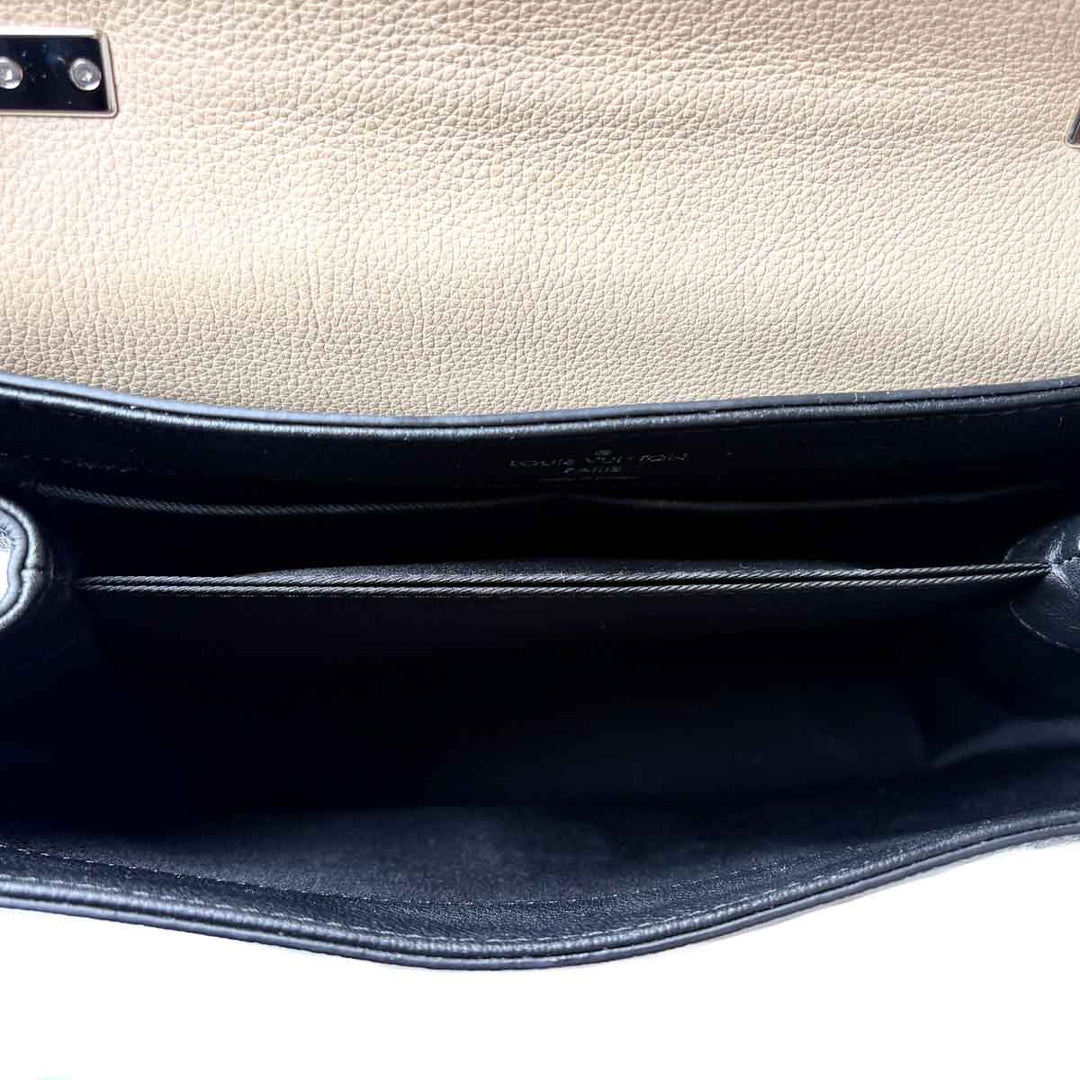 Louis Vuitton Lockme Beige Black Calfskin