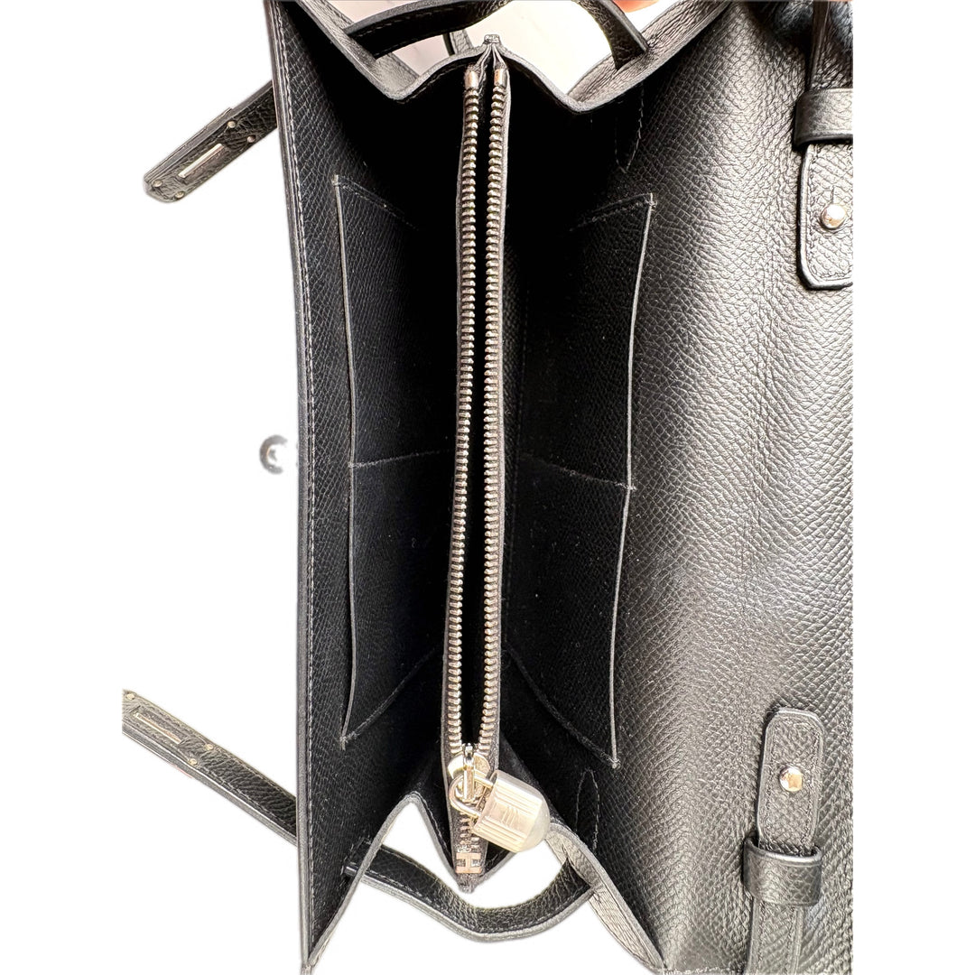 Hermes Kelly To Go Bag Black Epsom