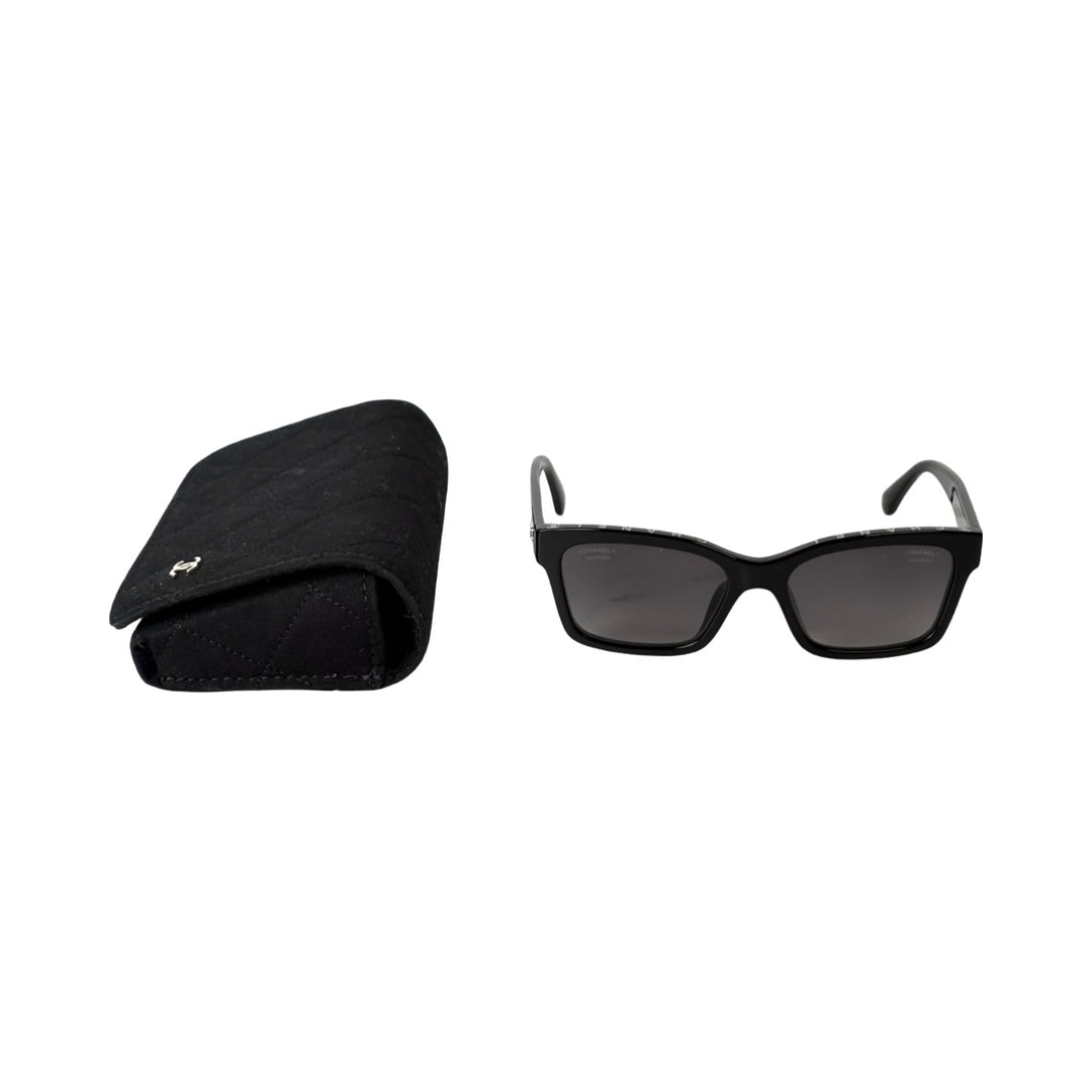 Pre-owned Chanel Black polarized 5417 Sunglasses in Plastic - photo 2