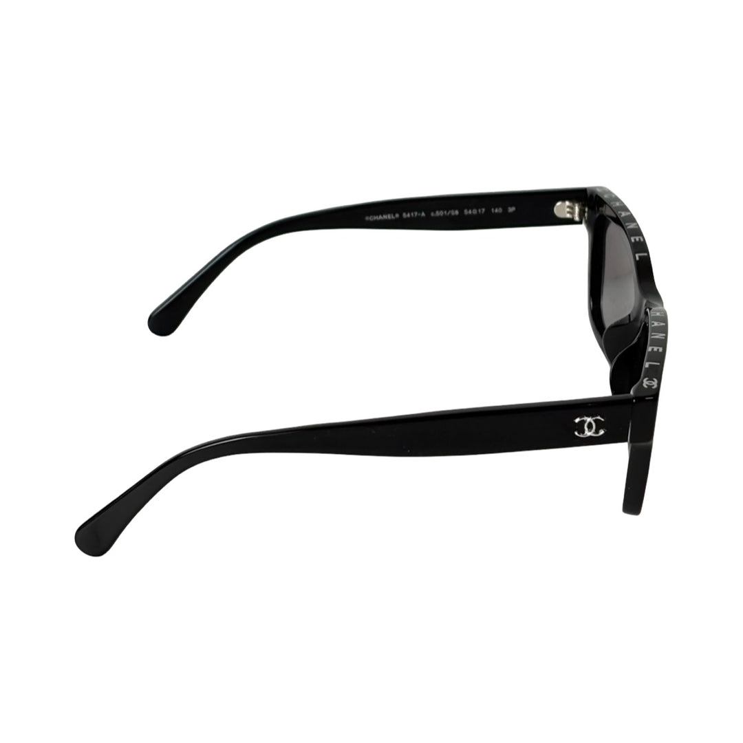Pre-owned Chanel Black polarized 5417 Sunglasses in Plastic - photo 3