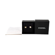 Pre-owned Chanel 24C Mini Square CC Earring in Gold Metal, Crystal - photo 2
