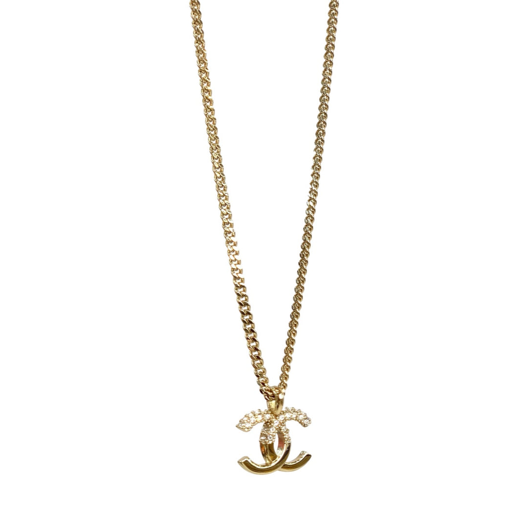 Chanel 22K CC Crystal Necklace