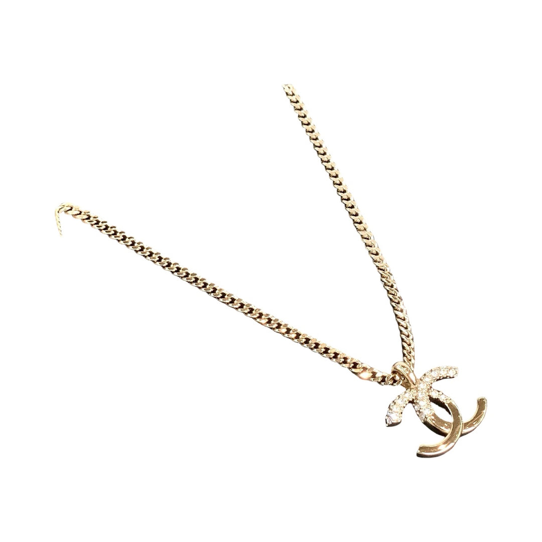 Chanel 22K CC Crystal Necklace