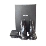YSL Black Boots Shoes #37