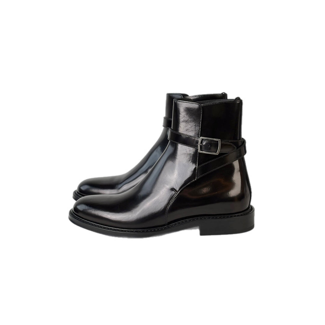 YSL Black Boots Shoes #37