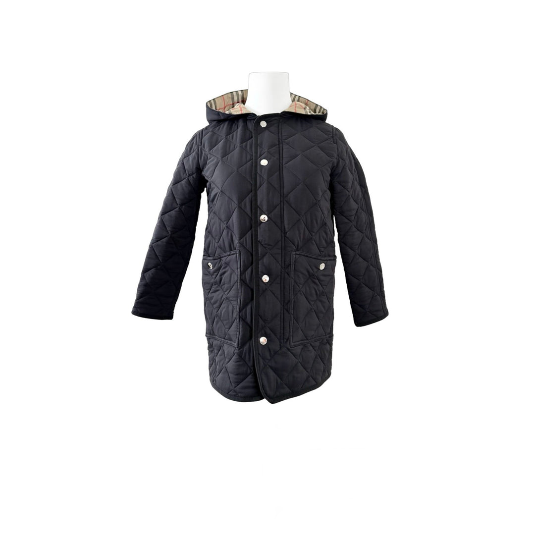 Burberry Black Puffer Jacket #128cm