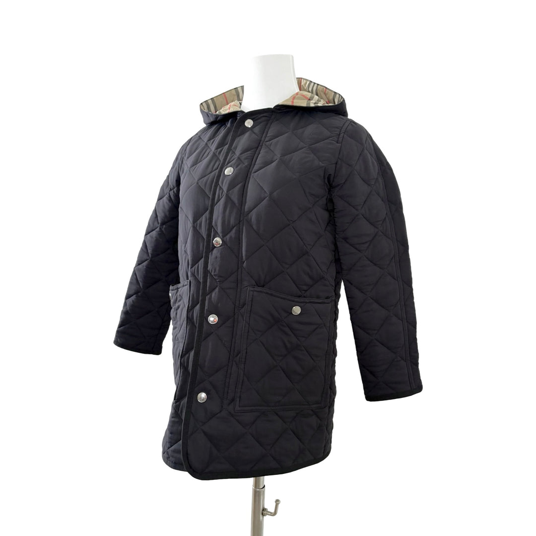 Burberry Black Puffer Jacket #128cm
