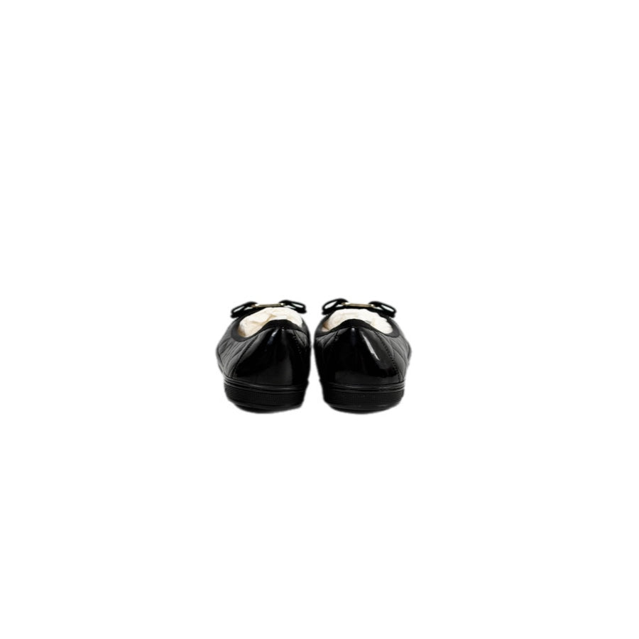 Ferragamo Black Flat Shoes #7