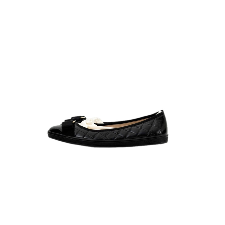 Ferragamo Black Flat Shoes #7