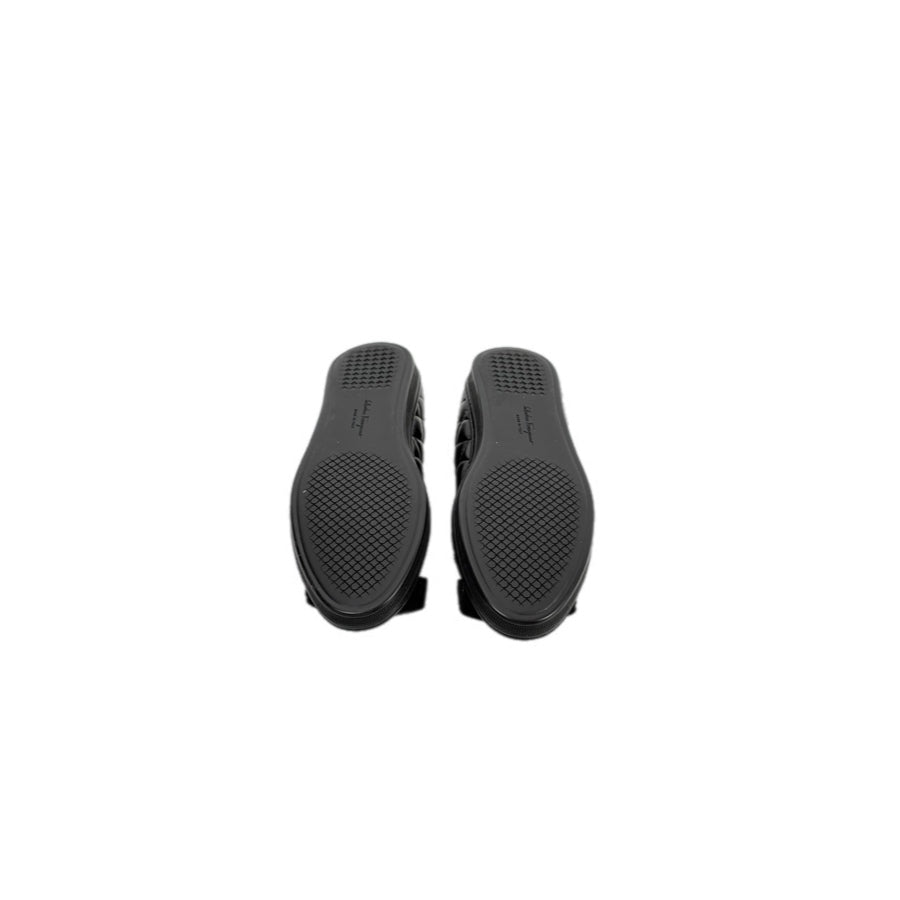 Ferragamo Black Flat Shoes #7