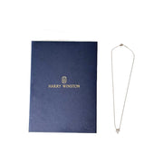 Harry Winston Cluster Pt950 Diamond Necklace