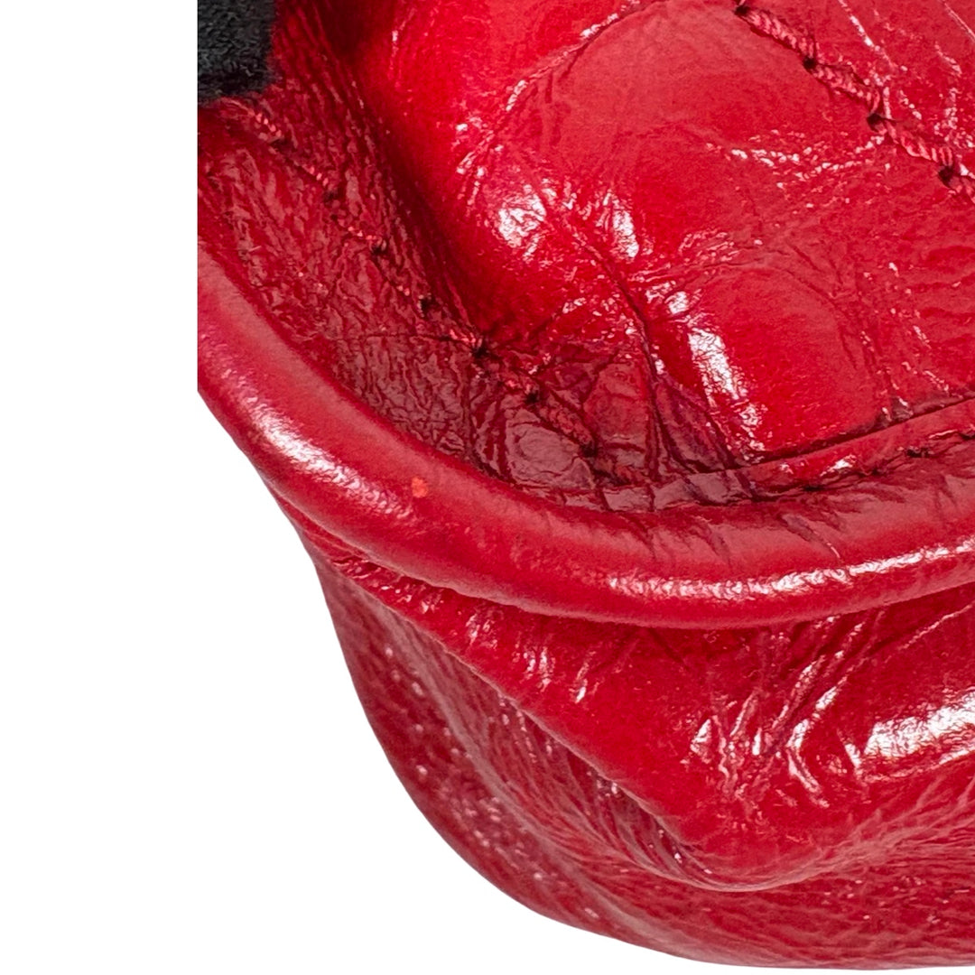 Pre-owned YSL Niki Medium 27.9cm Red Waxy Calfskin Bag - photo 12