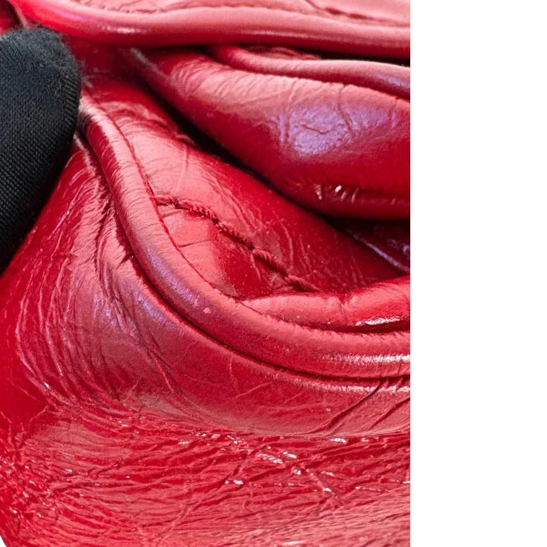 Pre-owned YSL Niki Medium 27.9cm Red Waxy Calfskin Bag - photo 9