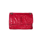 Pre-owned YSL Niki Medium 27.9cm Red Waxy Calfskin Bag