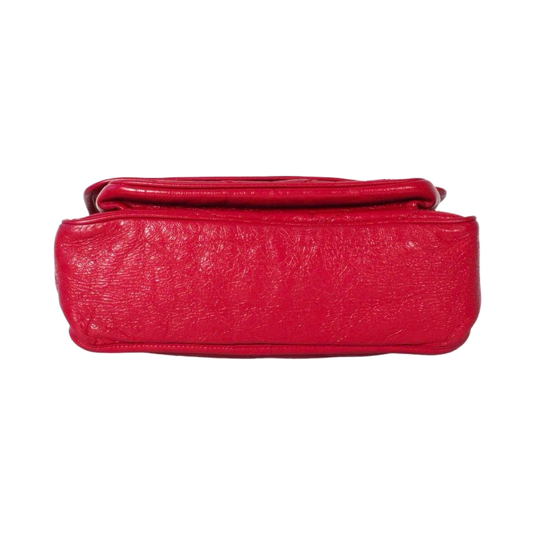 Pre-owned YSL Niki Medium 27.9cm Red Waxy Calfskin Bag - photo 5