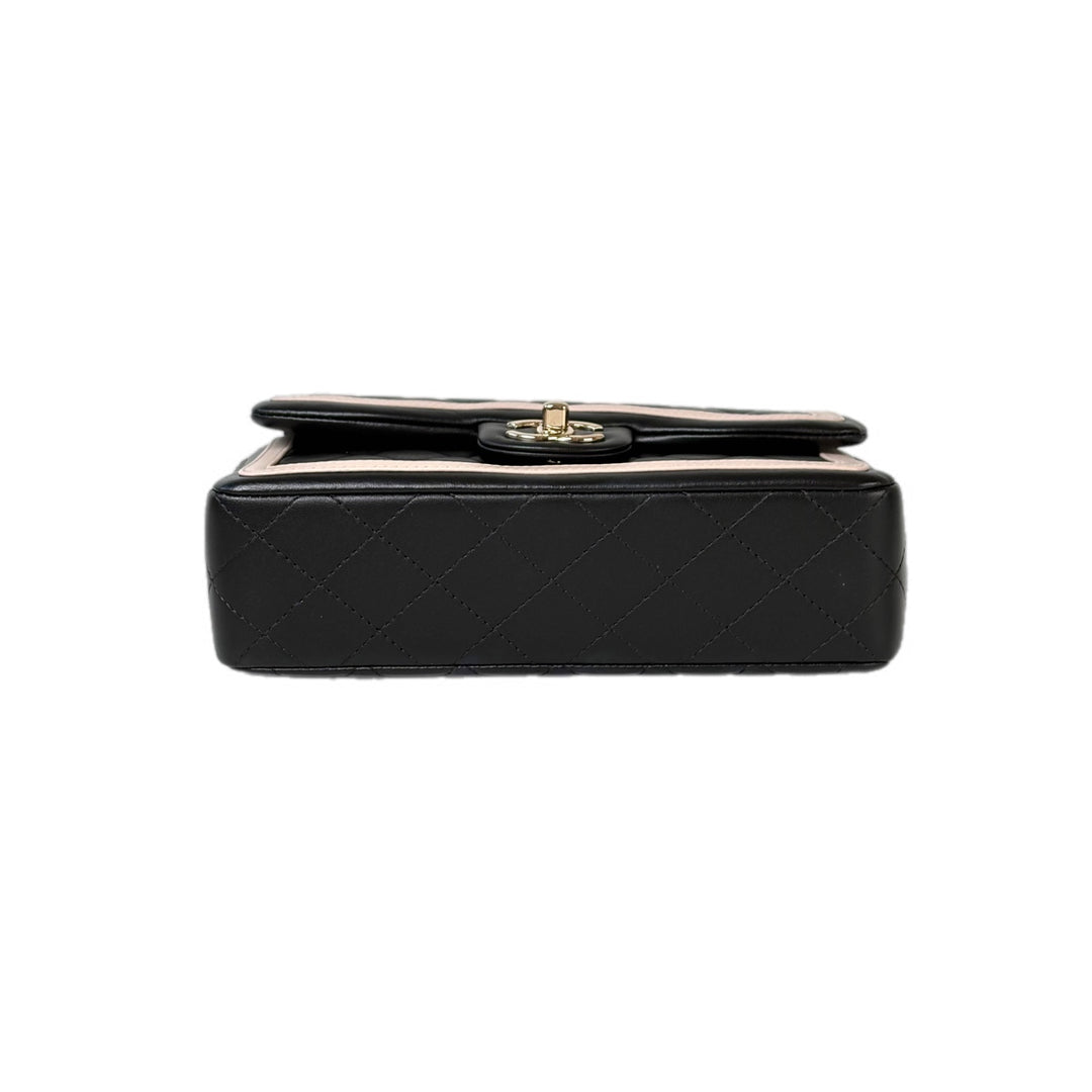 Chanel Lambskin Bicolour Classic Flap Bag