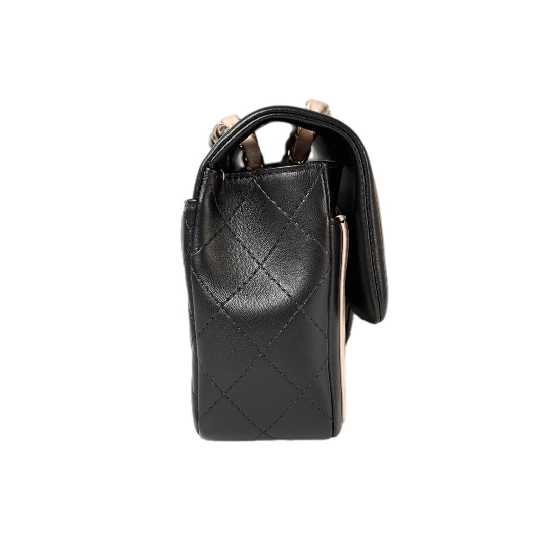 Chanel Lambskin Bicolour Classic Flap Bag