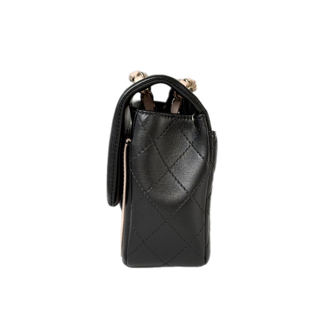 Chanel Lambskin Bicolour Classic Flap Bag