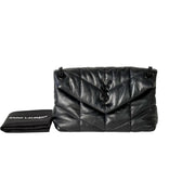 Pre-owned YSL Loulou Small So Black Bag in Lambskin - photo 2