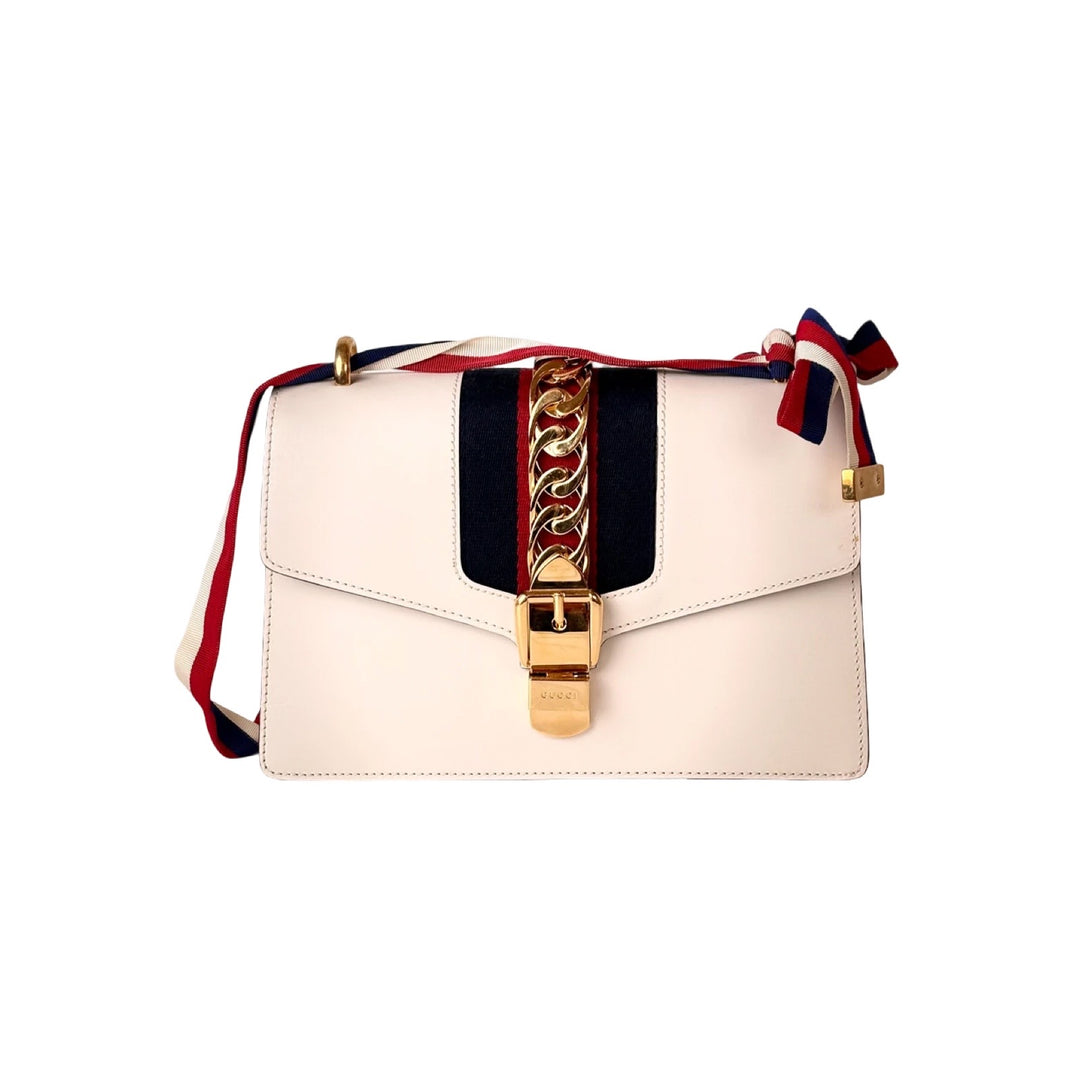 Gucci Sylvie White Small Bag