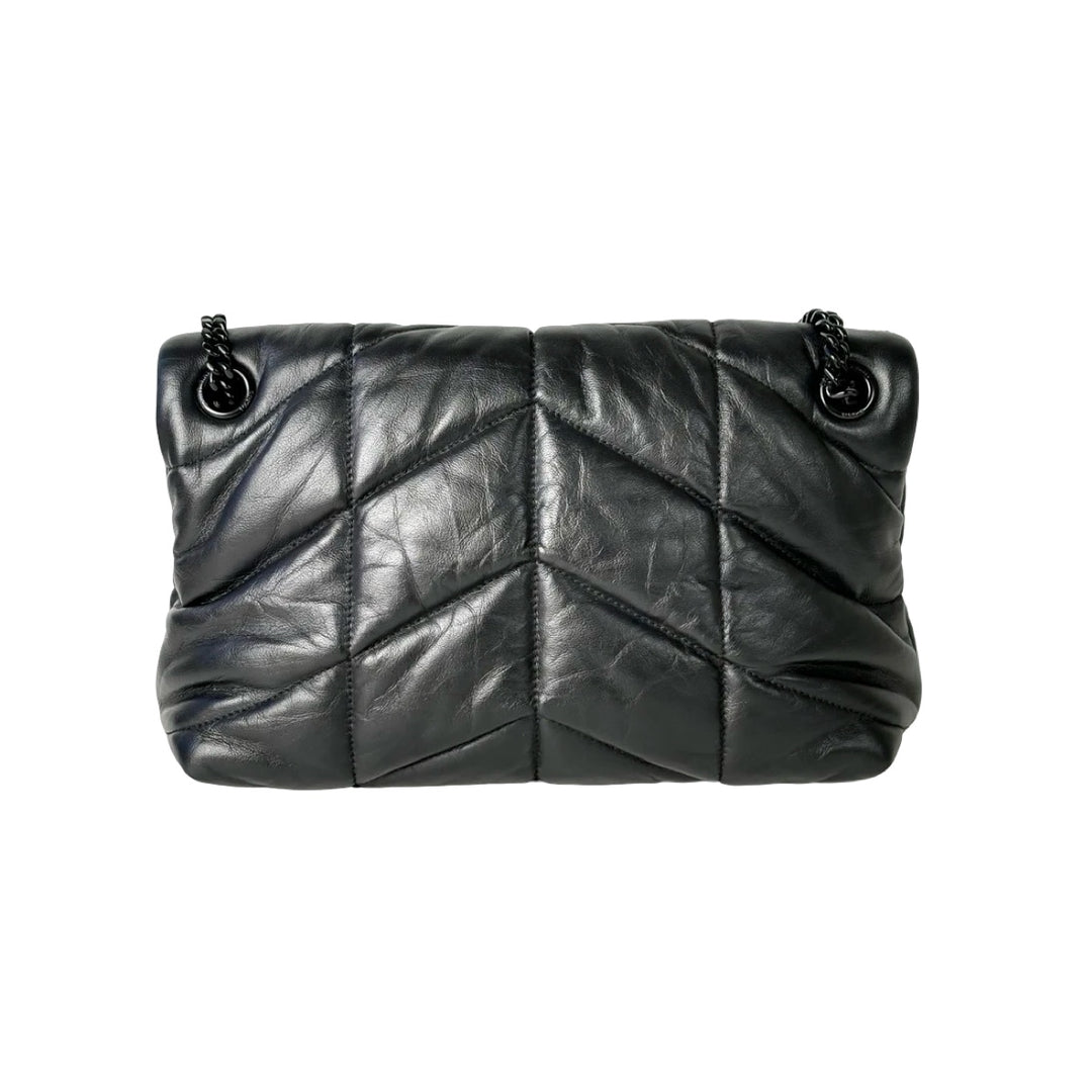 Pre-owned YSL Loulou Small So Black Bag in Lambskin - photo 3