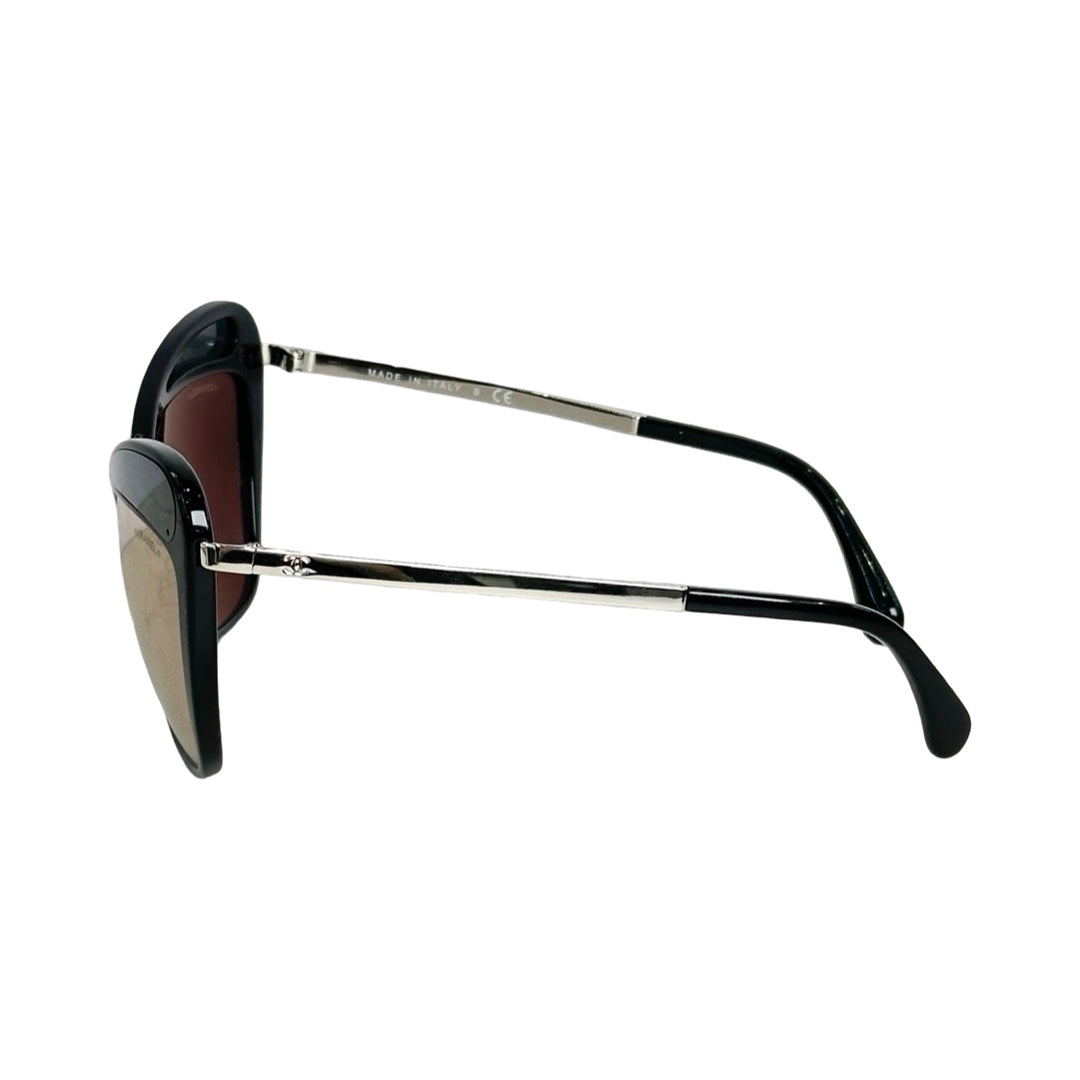 Chanel Black Light Gold Sunglasses