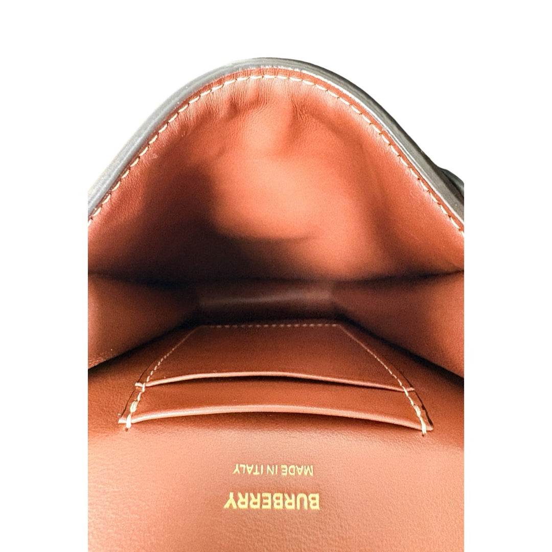 Pre-owned Burberry Canvas Phone Strap Bag in Brown, White - photo 7