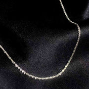 18K Solid White Gold Starry Chain,45cm,2.297g