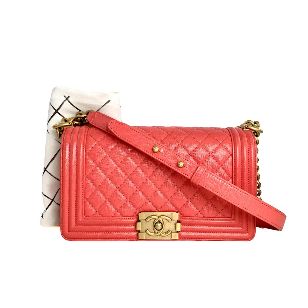 Chanel Leboy Medium Pink Caviar Bag