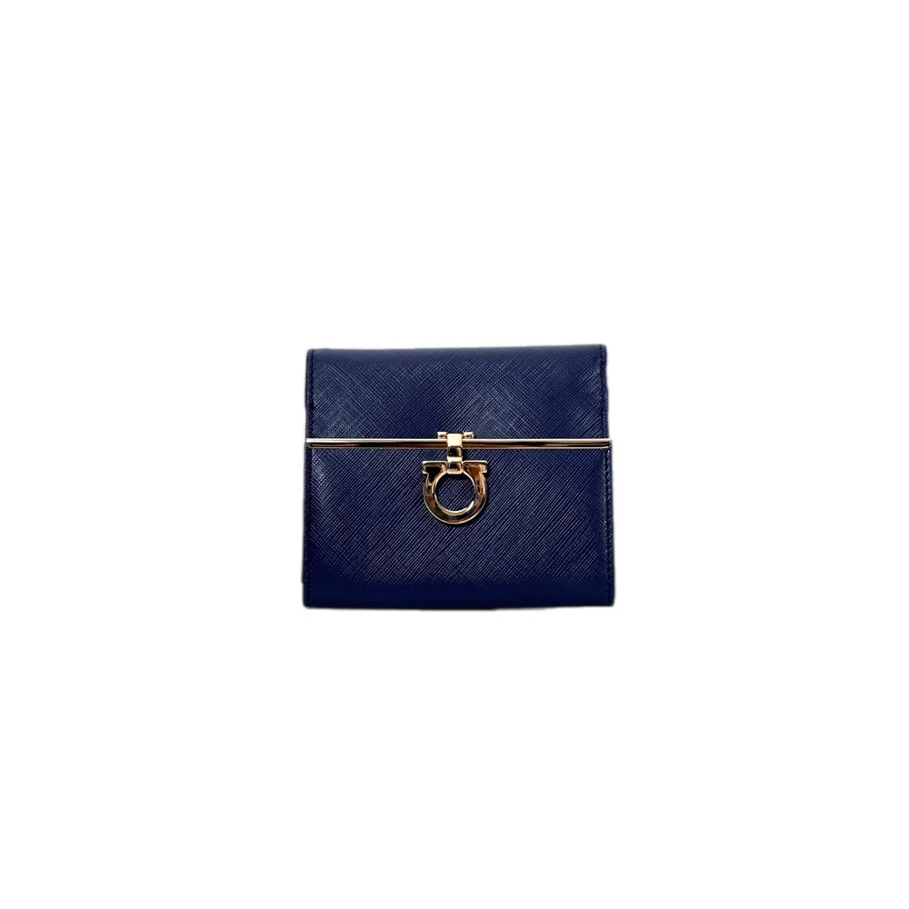 Ferragamo Blue Short Wallet