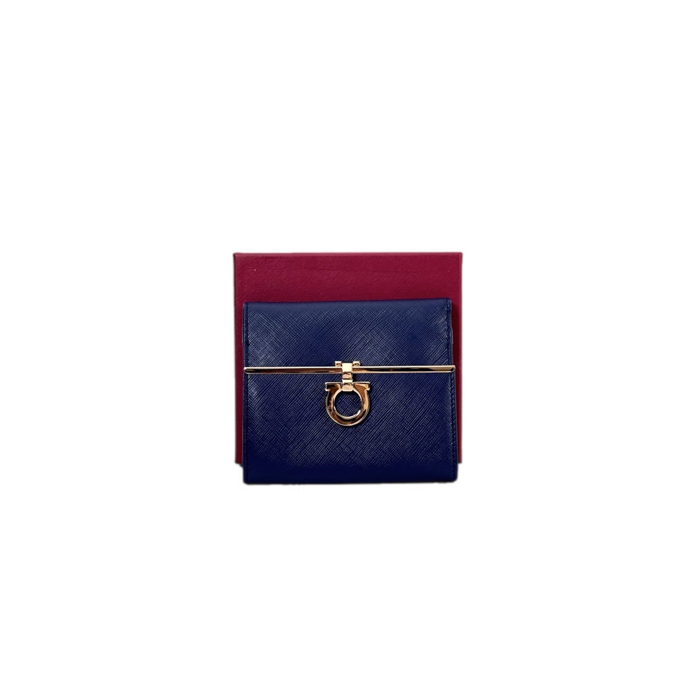 Ferragamo Blue Short Wallet