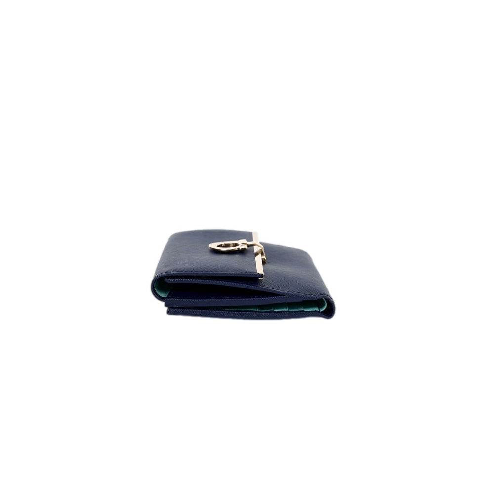 Ferragamo Blue Short Wallet