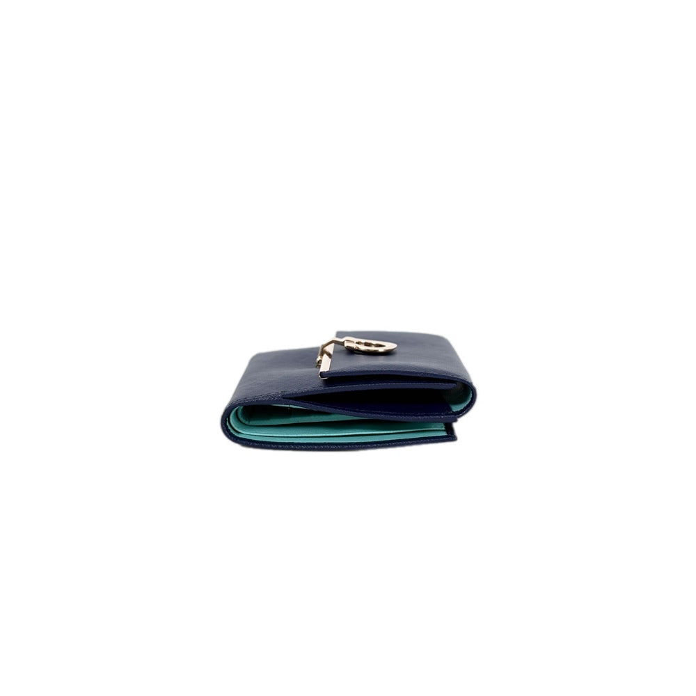 Ferragamo Blue Short Wallet