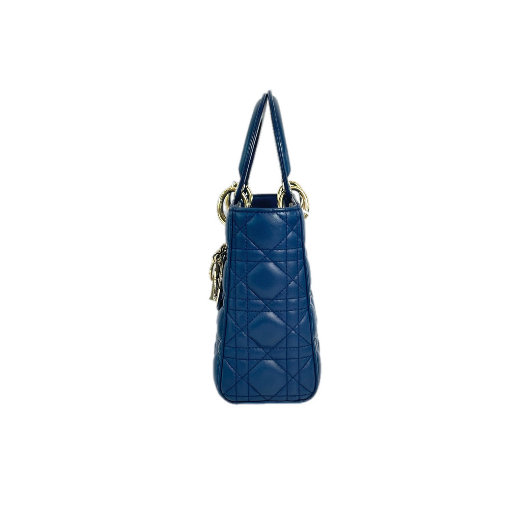 Dior Blue Lady Dior Small Bag