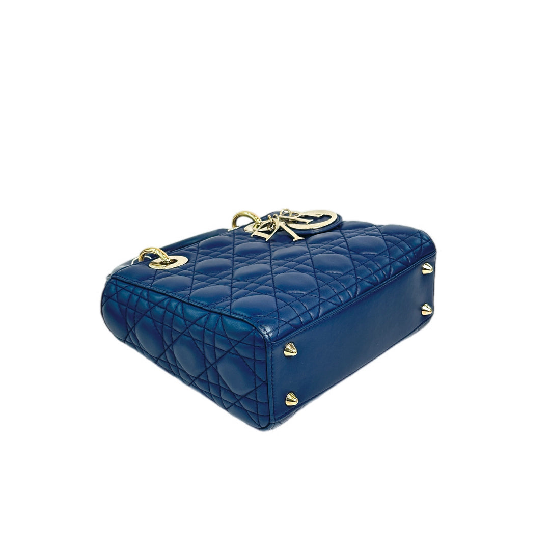 Dior Blue Lady Dior Small Bag