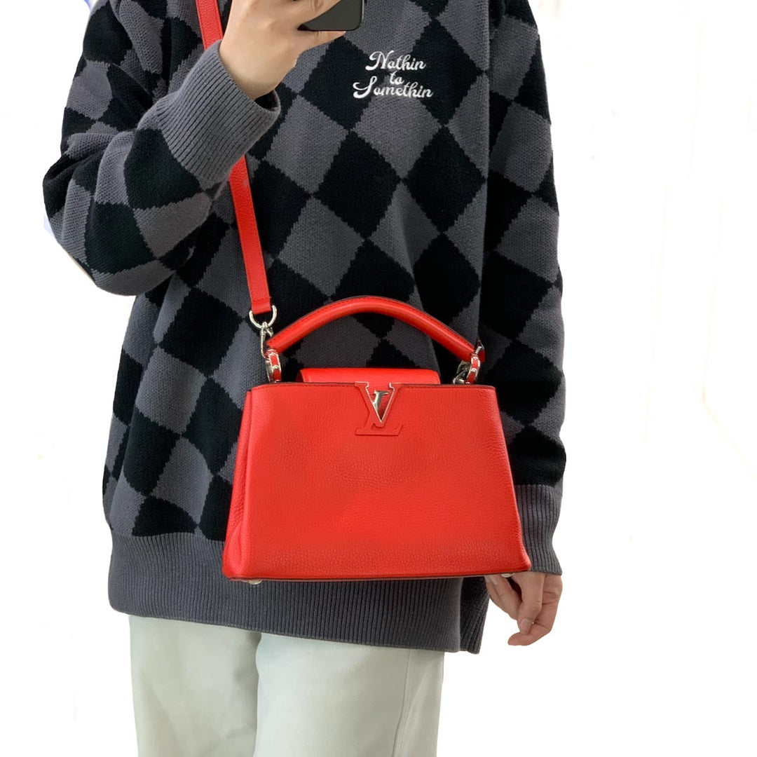 Louis Vuitton Capucines Bb 27cm Red Bag