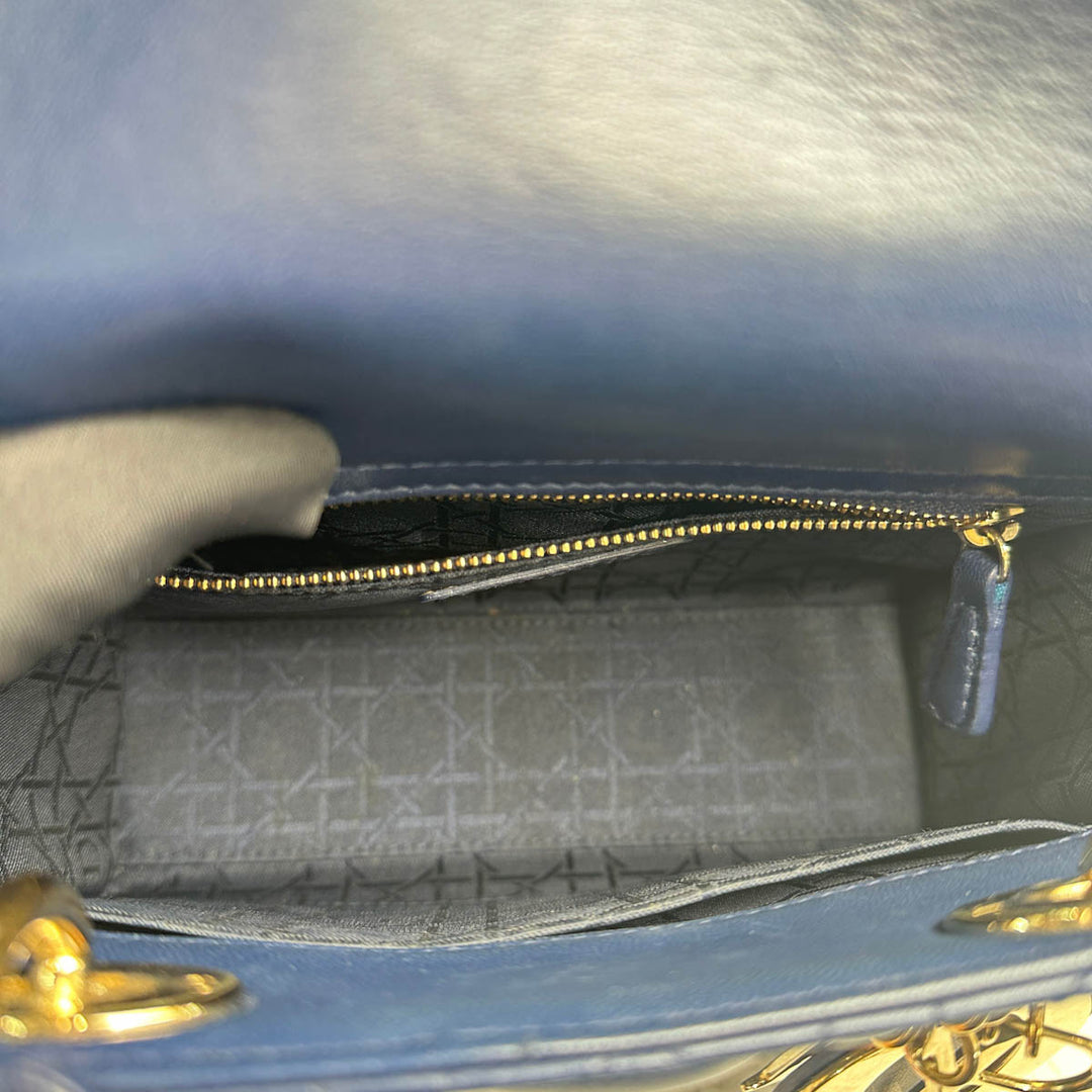 Dior Blue Lady Dior Small Bag