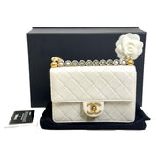Chanel White Pearl Flap Bag - Jiaxyk