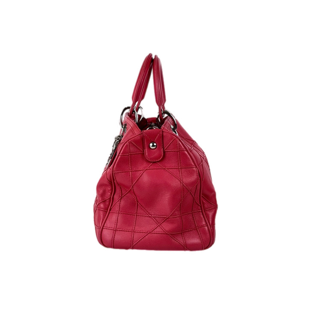 Dior Granville Cannage Bag Red