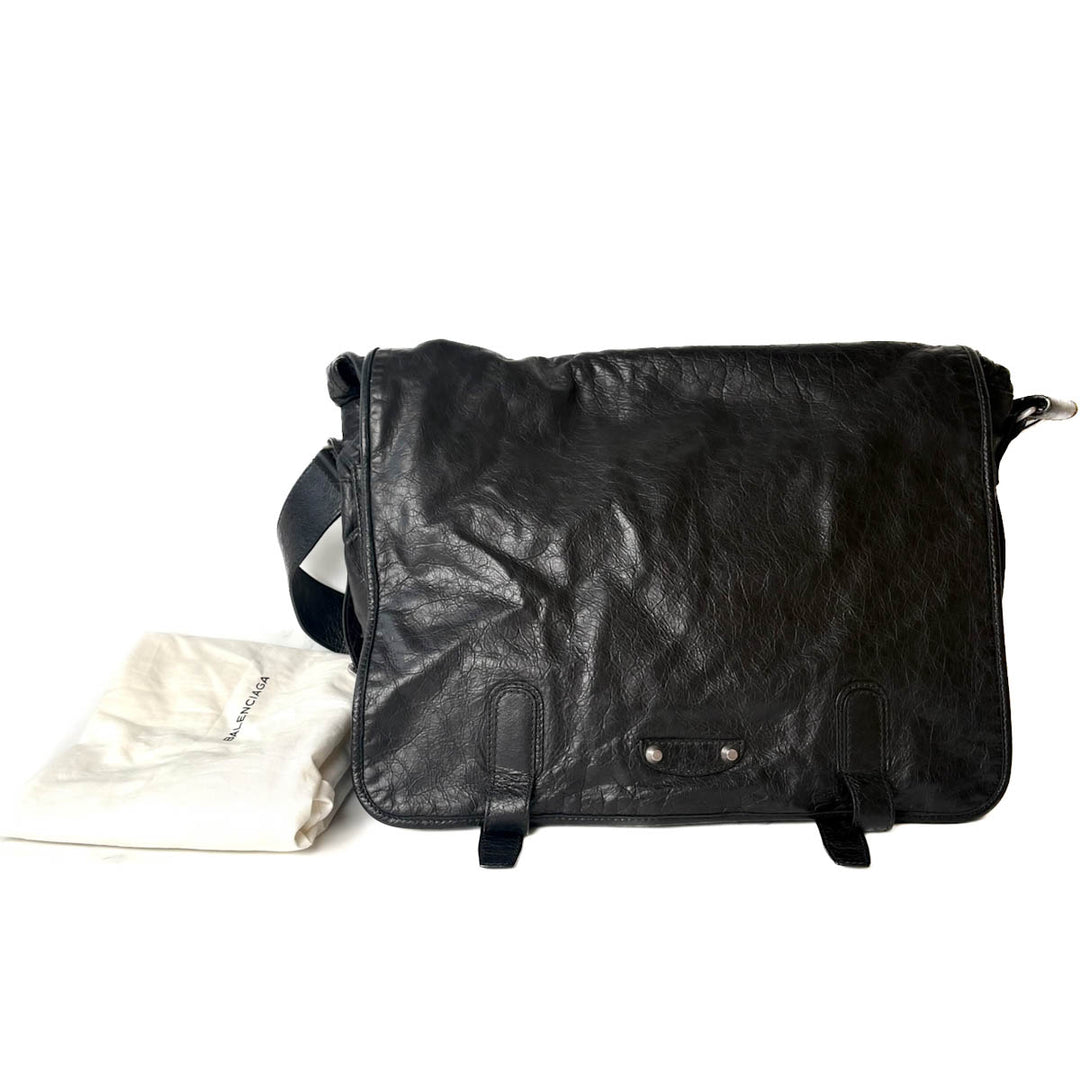 Balenciaga Black Large Messenger Bag