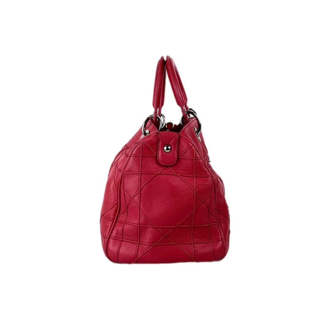Dior Granville Cannage Bag Red
